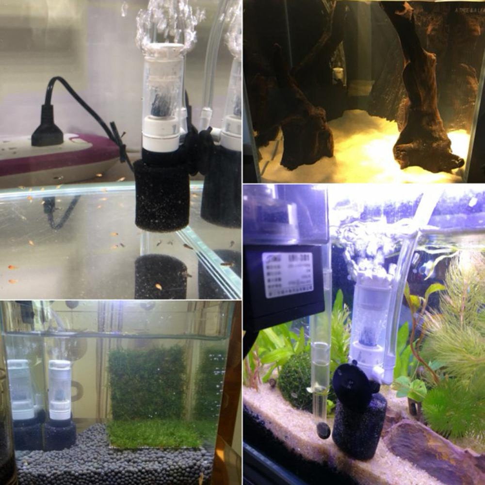 Silent Mini Water Pneumatic Filter for Fish Bowl Aquarium – KOL PET