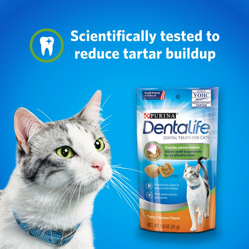 Purina Dentalife Cat Dental Treats, Tasty Chicken Flavor, 1.8 Oz. Pouch Animals & Pet Supplies > Pet Supplies > Cat Supplies > Cat Treats Nestlé Purina PetCare Company   