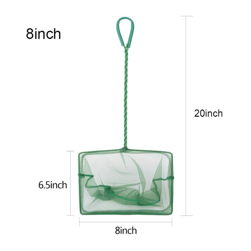 Aquarium Fish Net with Plastic Long Handle Quick Catch Mesh for Fish Tank Animals & Pet Supplies > Pet Supplies > Fish Supplies > Aquarium Fish Nets Catlerio 8"  