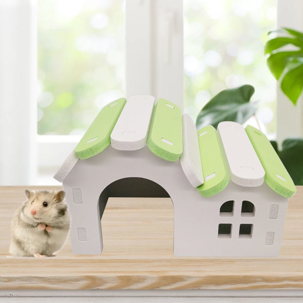 Meidiya Hamster Hideout Wooden Gerbil House,Rainbow Bridge Mouse Sports Toy Hamster Cage Accessories for Small Animal Habitat Hamster Guinea-Pig Hedgehog Squirrel Animals & Pet Supplies > Pet Supplies > Small Animal Supplies > Small Animal Habitats & Cages Meidiya   