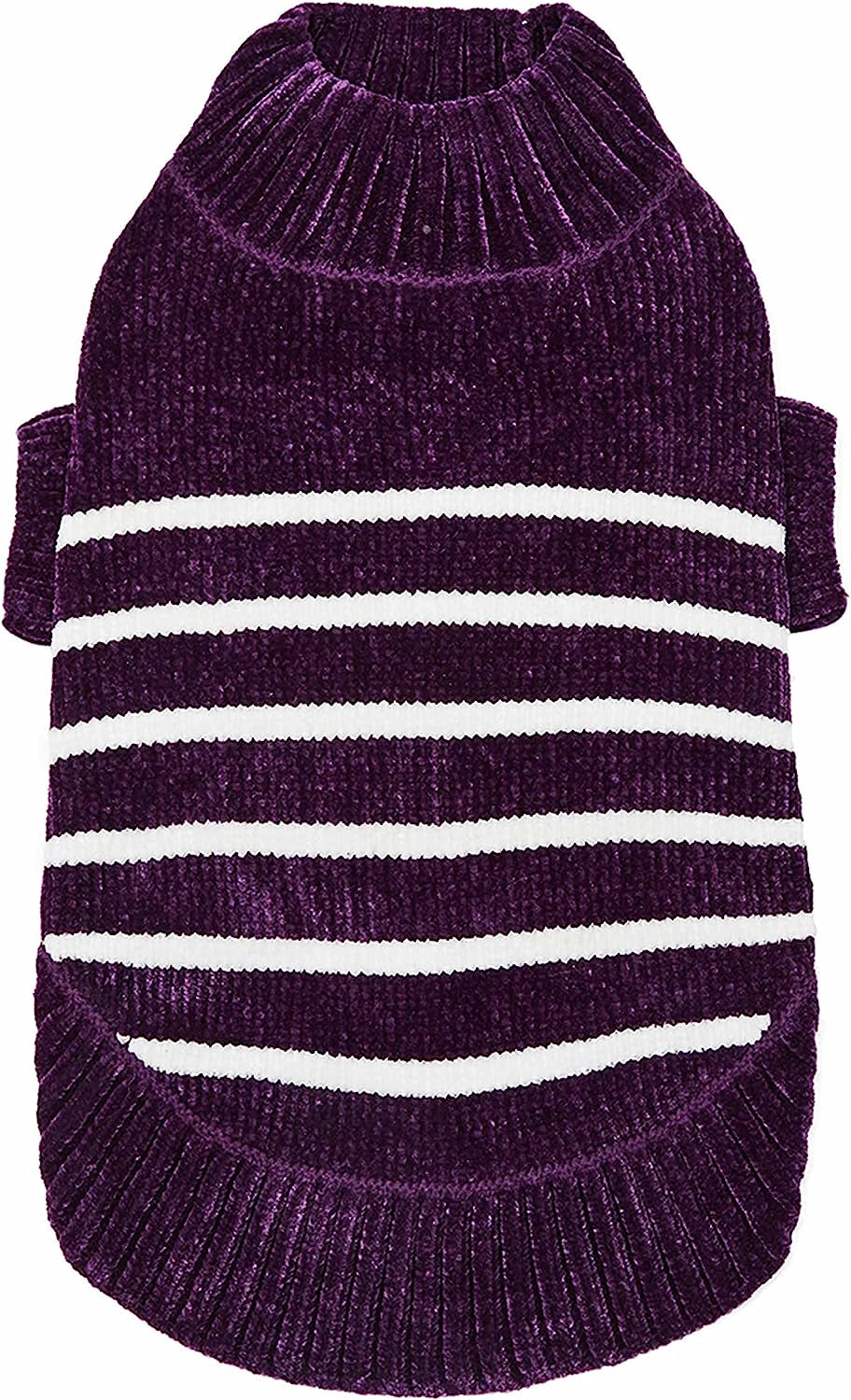 Blueberry Pet Cozy Soft Chenille Classy Striped Dog Sweater in Burgundy Red, Back Length 14", Pack of 1 Clothes for Dogs Animals & Pet Supplies > Pet Supplies > Dog Supplies > Dog Apparel Blueberry Pet Dark Plum 18 inch (Pack of 1) 