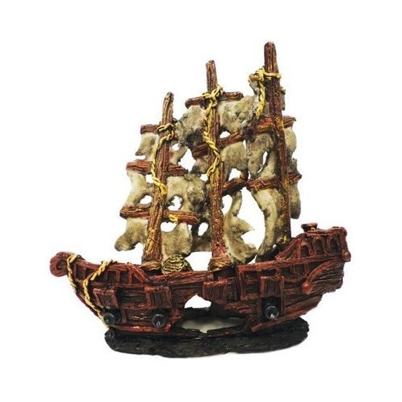 Biobubble Decorative Mystery Pirate Ship, Small, 9.5" X 4" X 4.75" Animals & Pet Supplies > Pet Supplies > Fish Supplies > Aquarium Decor Overstock   