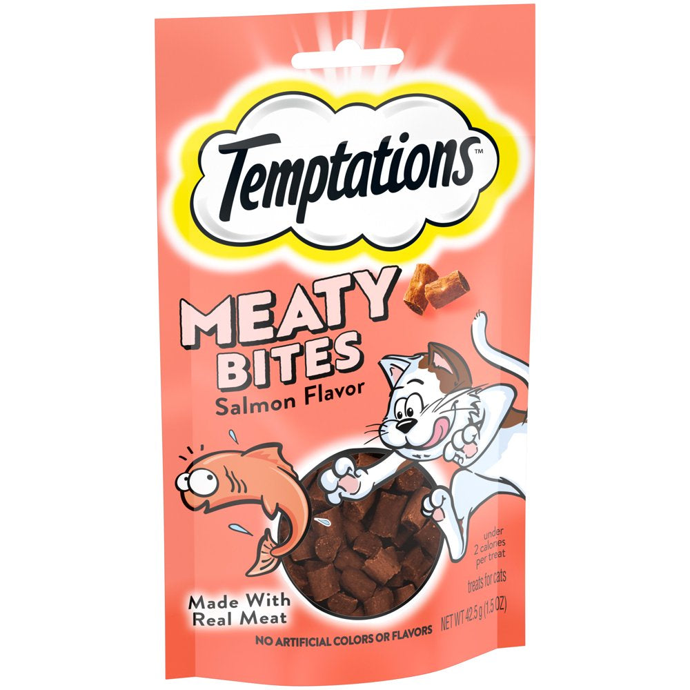 Temptations Meaty Bites Salmon Flavor Topper & Soft Treat for Cat, 1.5 Oz. (7 Count) Animals & Pet Supplies > Pet Supplies > Cat Supplies > Cat Treats Mars Petcare   