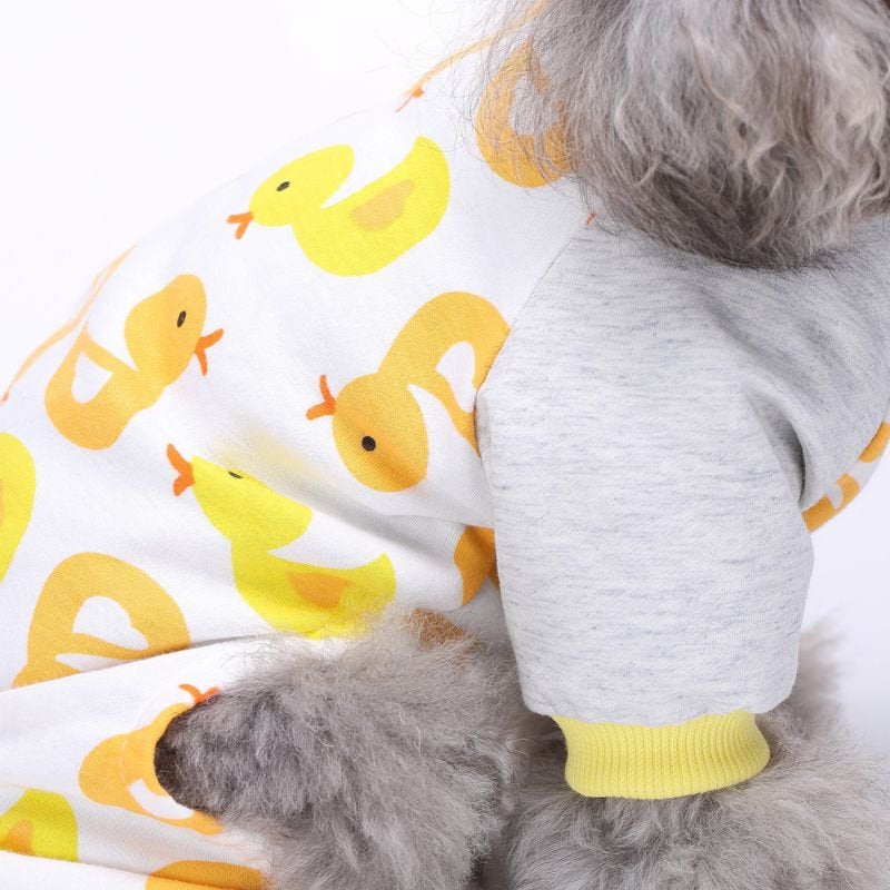 Dog Pajamas Adorable Pet Clothes Jumpsuit Pjs Apparel Soft Fleece Cat Coat Animals & Pet Supplies > Pet Supplies > Cat Supplies > Cat Apparel BAGGUCOR   