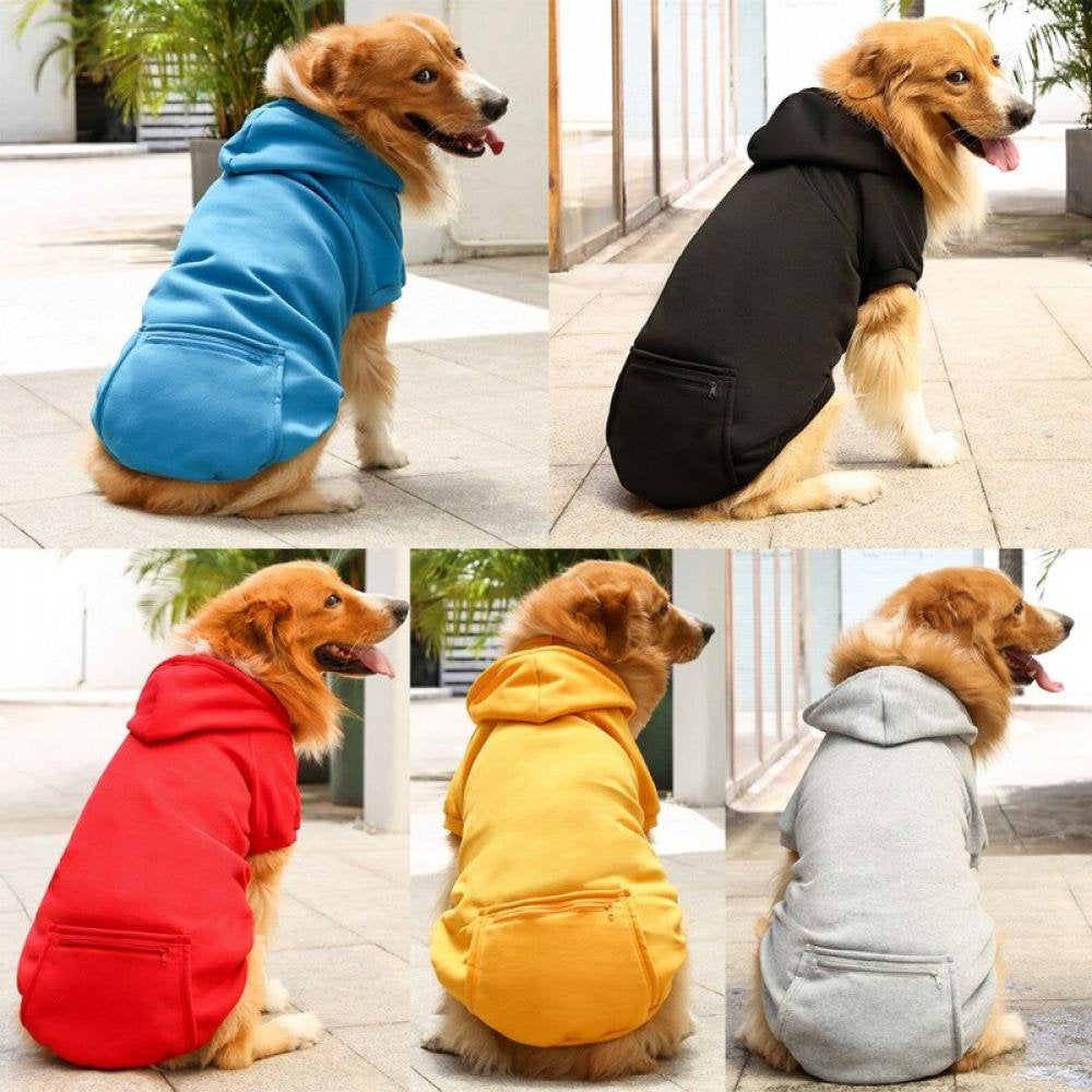 Malisata Pet Dog Hoodies Sweaters Winter Clothes with Hat and Pocket Costume Windproof Apparel for Small Medium Large Dog Animals & Pet Supplies > Pet Supplies > Dog Supplies > Dog Apparel Malisata   