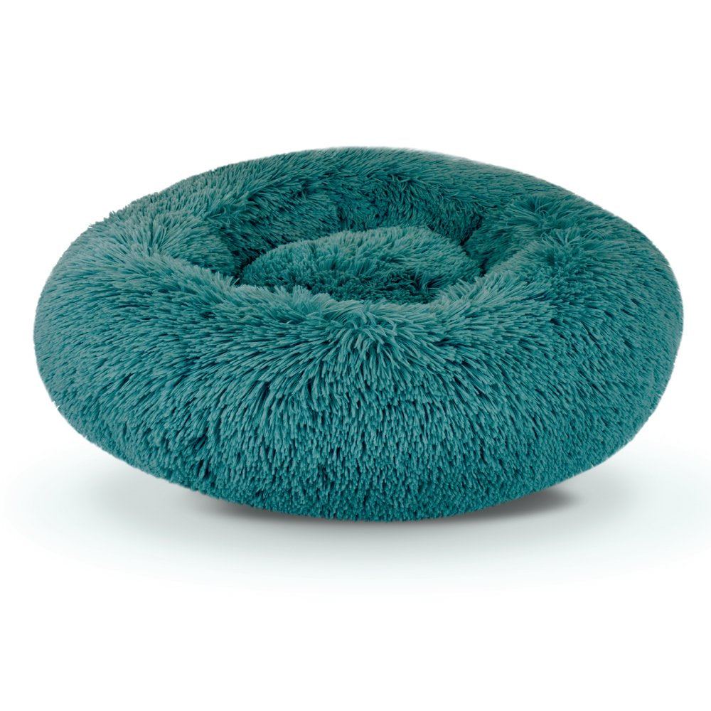 Precious Tails Super Luxe Shaggy Faux Fur Donut Bolster Dog Cat Bed - Medium Animals & Pet Supplies > Pet Supplies > Cat Supplies > Cat Beds Enchante Accessories, Inc.   