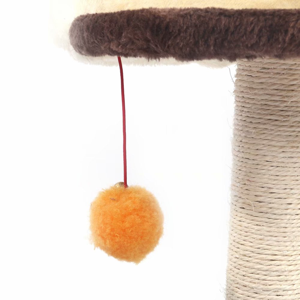 Cat Tree with Sisal-Covered Scratching Posts and 2 Plush Condos Cat Furniture for Kittens Animals & Pet Supplies > Pet Supplies > Cat Supplies > Cat Furniture Fortressmount   