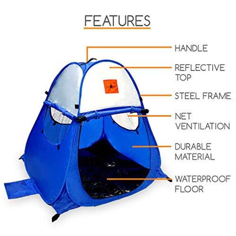 Pop up Dog Tent Outdoor Camping Large Doggy UV Sun Shelter for Shade and Weather Protection - Perfect for Yard, Beach and Outdoors! Animals & Pet Supplies > Pet Supplies > Dog Supplies > Dog Houses Mydeal Products   