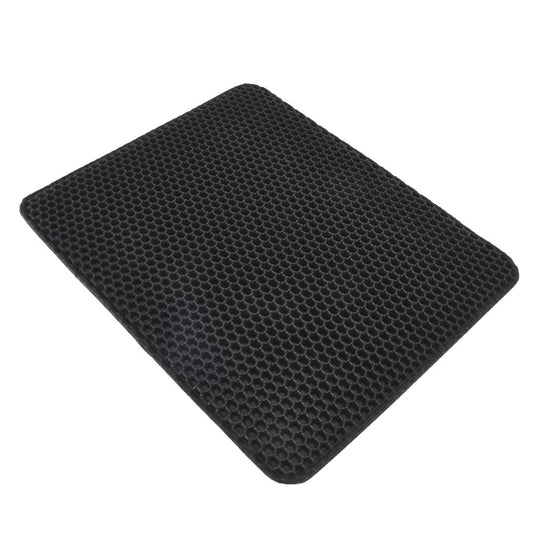 Cat Litter Pad, Less Waste Cat Litter Mat for Cat Litter Box Black Animals & Pet Supplies > Pet Supplies > Cat Supplies > Cat Litter Box Mats Knifun Black  