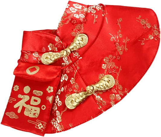 Balacoo 1Pc Joyous Year Clothes Dogs Envelope Coat L New Cosplay Dress Size Style Cloak Comfortable Costume Cape Decorative Pets Dynasty Chinese Small Delicate Red Pet up Cat Dog Animals & Pet Supplies > Pet Supplies > Dog Supplies > Dog Apparel Balacoo Red 35*20cm 