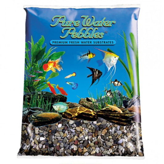 Pure Water Pebbles Aquarium Gravel - River Jack 5 Lbs (6.3-9.5 Mm Grain) Pack of 4