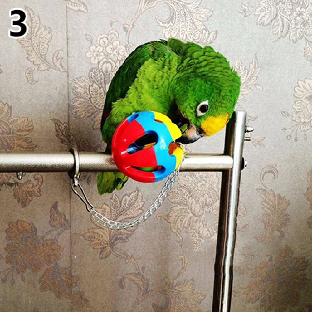 SPRING PARK Bird Toys for Large Birds Parrot Plastic Chew Ball Chain Cage Bite Toys African Grey Macaws Cockatoos Animals & Pet Supplies > Pet Supplies > Bird Supplies > Bird Toys SPRING PARK   