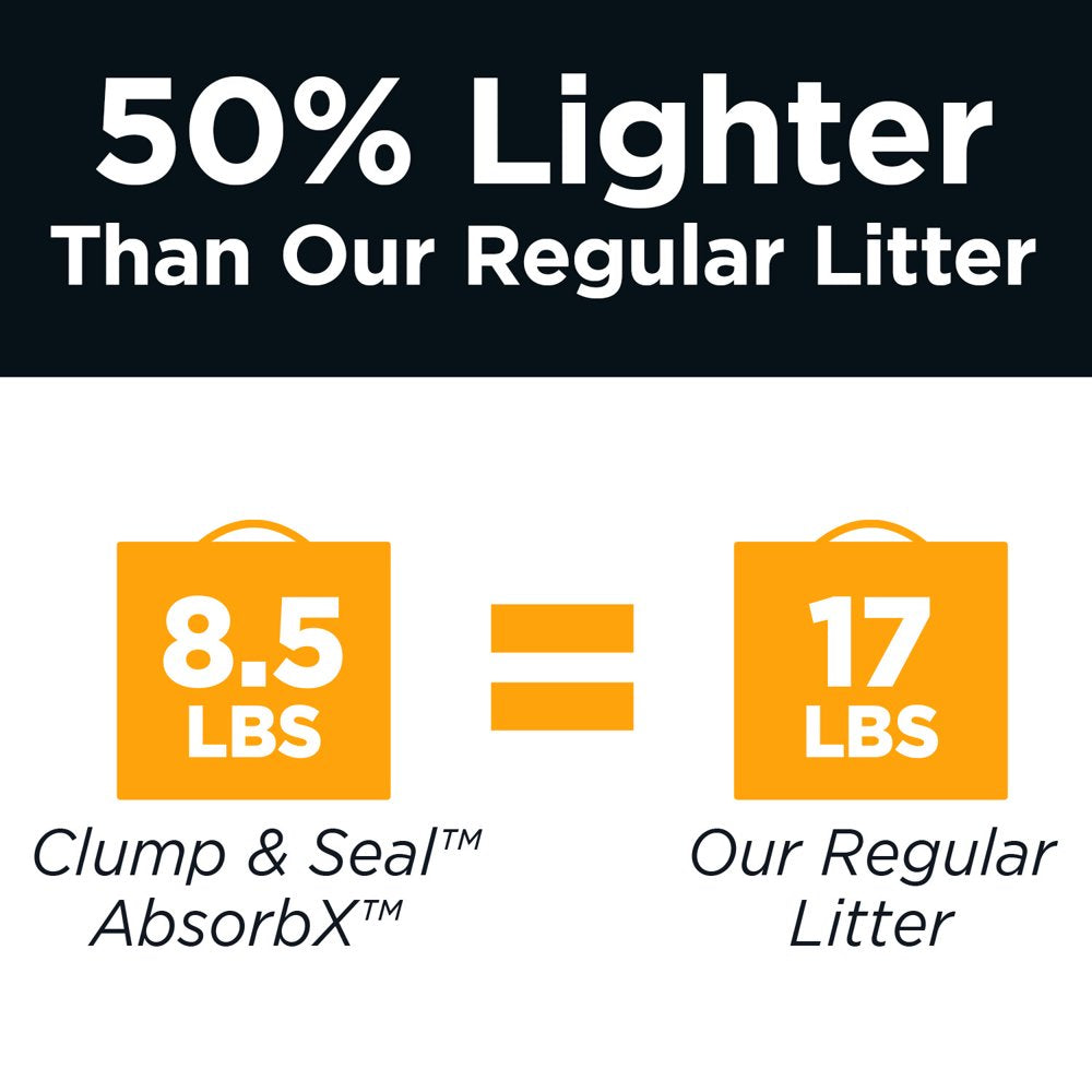 Arm & Hammer Clump & Seal Absorbx Clumping Litter, Multicat Unscented 8.5Lb Animals & Pet Supplies > Pet Supplies > Cat Supplies > Cat Litter Church & Dwight Co., Inc.   