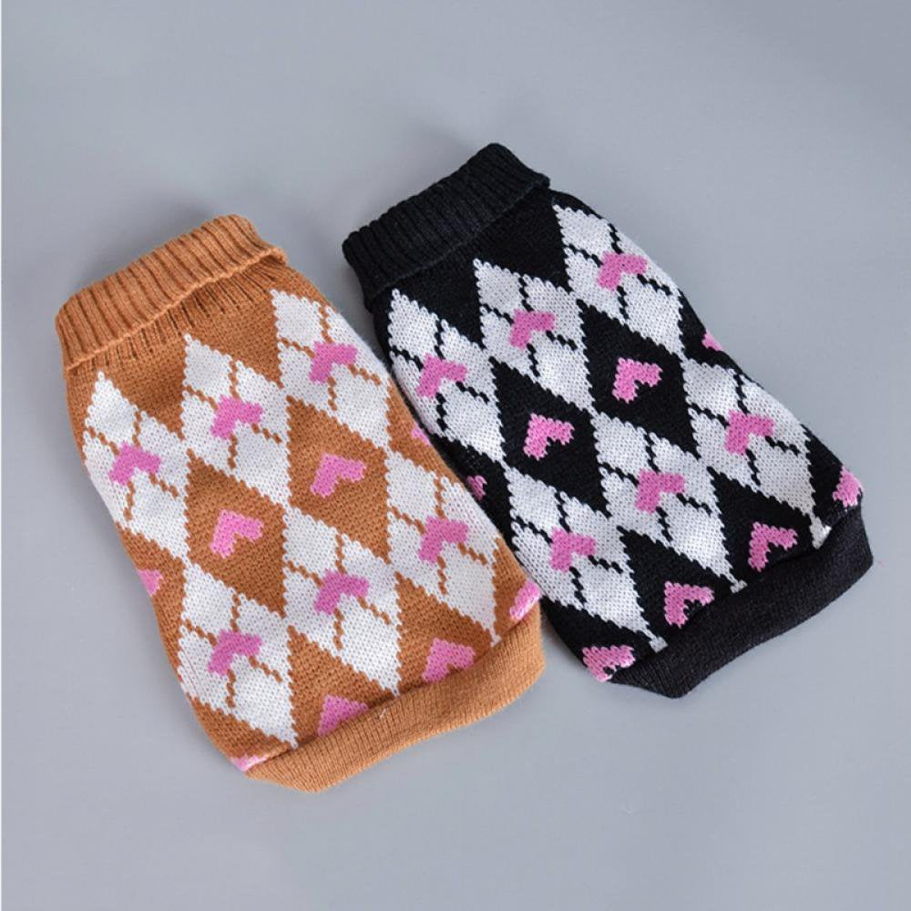 Dog Pet Sweater,Winter Warm Dog Cat Jumpers Clothes,Comfortable Pet Coat Costume Puppy Jumper Kitten Sweater Apparel for Small Medium Dogs Cats XS-XXL Animals & Pet Supplies > Pet Supplies > Dog Supplies > Dog Apparel Ardorlove   