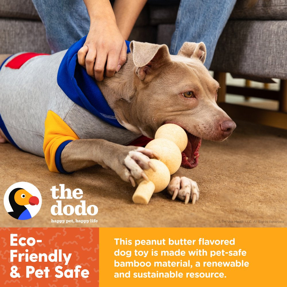 The Dodo 8" Nylon+ Bamboo Mix Peanut Butter Dental Dog Chew Toy, Dog Toy Animals & Pet Supplies > Pet Supplies > Dog Supplies > Dog Toys Fetch for Pets   