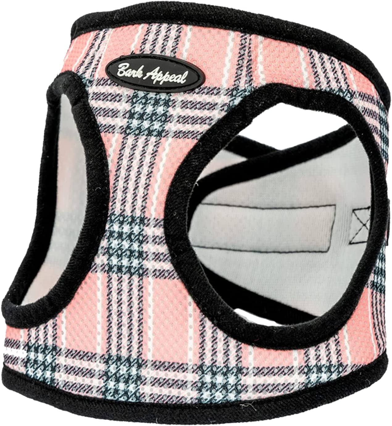 Bark Appeal Step-In Dog Harness, Mesh Step in Dog Vest Harness for Small & Medium Dogs, Non-Choking with Adjustable Heavy-Duty Buckle for Safe, Secure Fit – (Small, Pink) Animals & Pet Supplies > Pet Supplies > Dog Supplies > Dog Apparel Bark Appeal Pink Plaid Small 