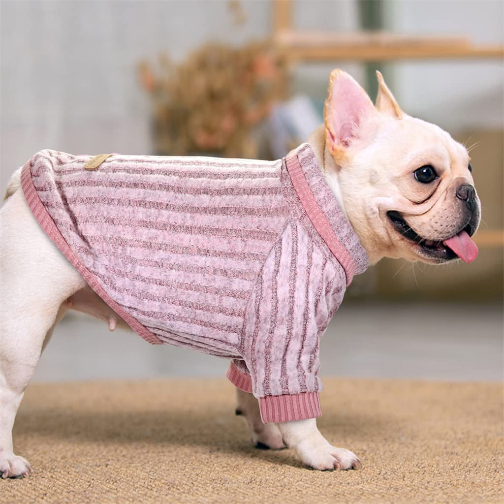 Winter Warm Puppy Sweater Jacket Coat Turtleneck Bottoming Shirts for Small Dogs Cats (Pink M Code) Animals & Pet Supplies > Pet Supplies > Dog Supplies > Dog Apparel Tomator   