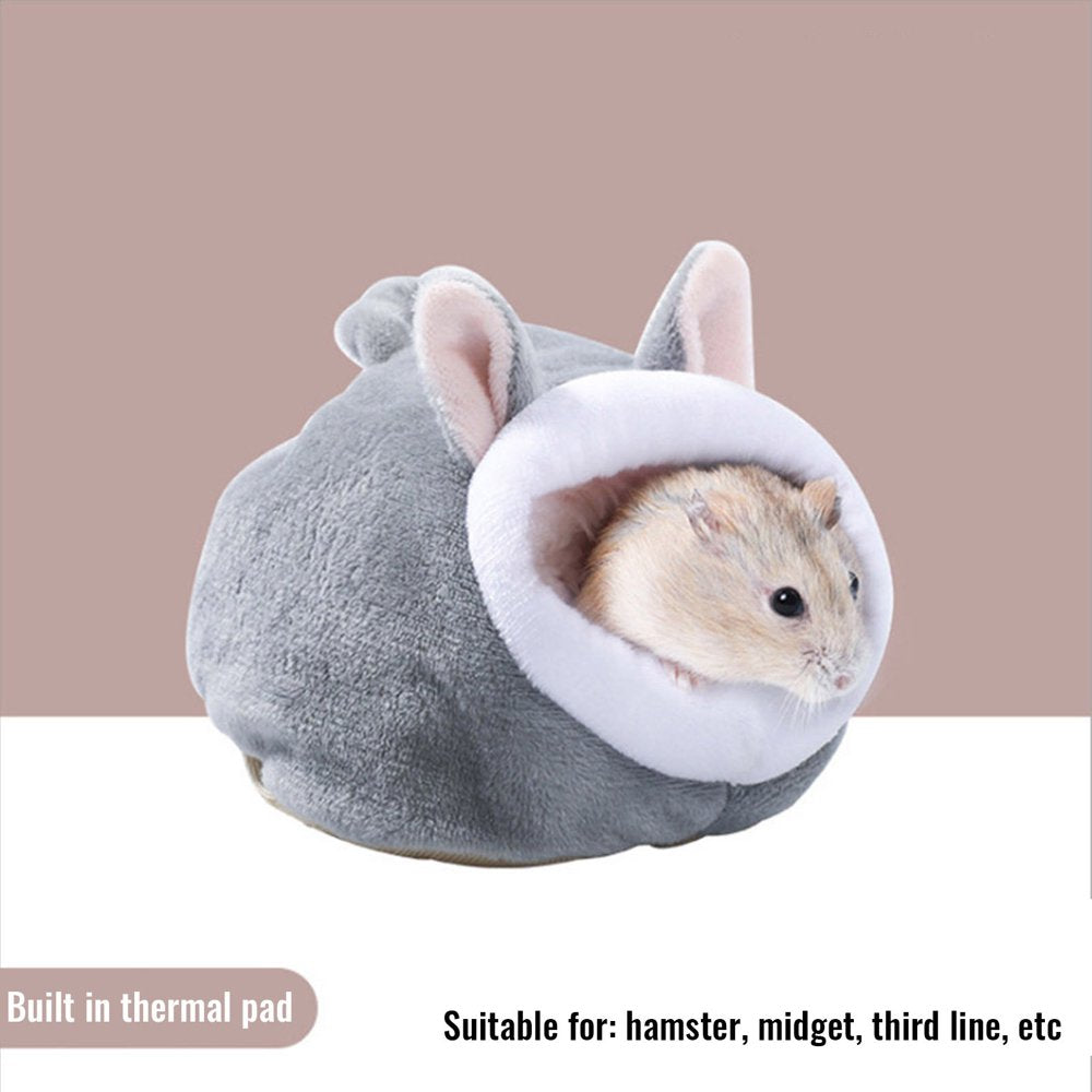 Steady Hamster Pet Bed Accessories Mouse Cotton House Small Animal Warm Sleeping Bag Animals & Pet Supplies > Pet Supplies > Small Animal Supplies > Small Animal Bedding Steady Gray  