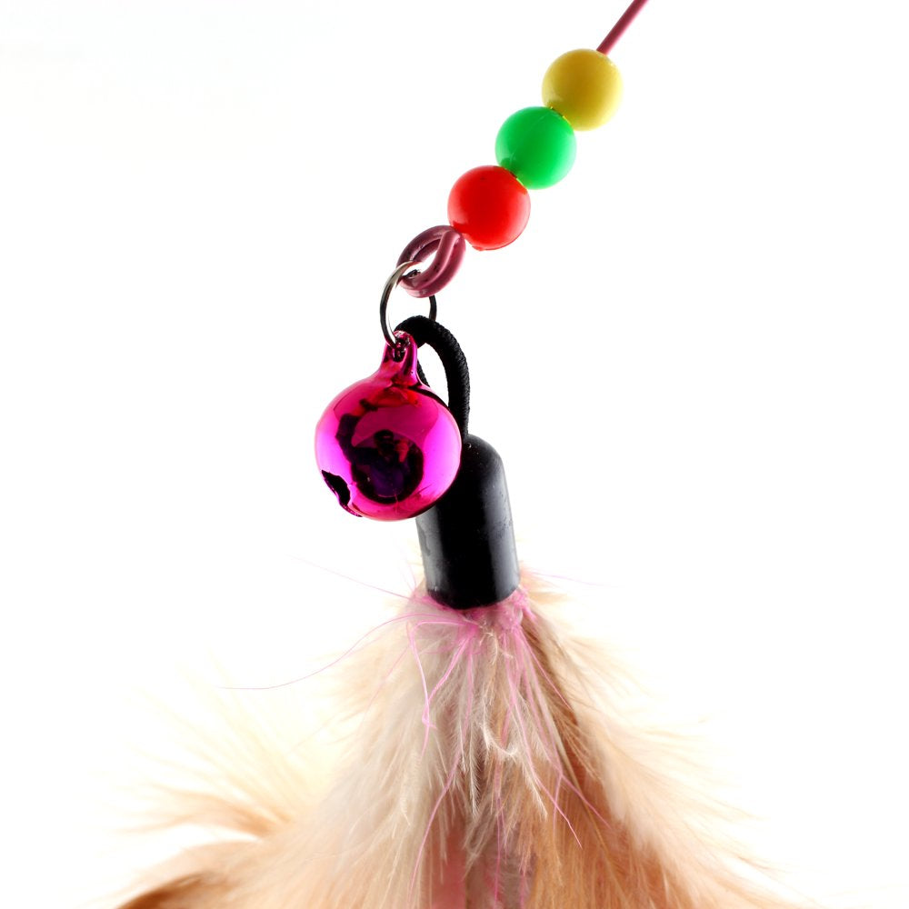 Feather Teaser Wand Cat Toy with Bell Animals & Pet Supplies > Pet Supplies > Cat Supplies > Cat Toys Carkira   