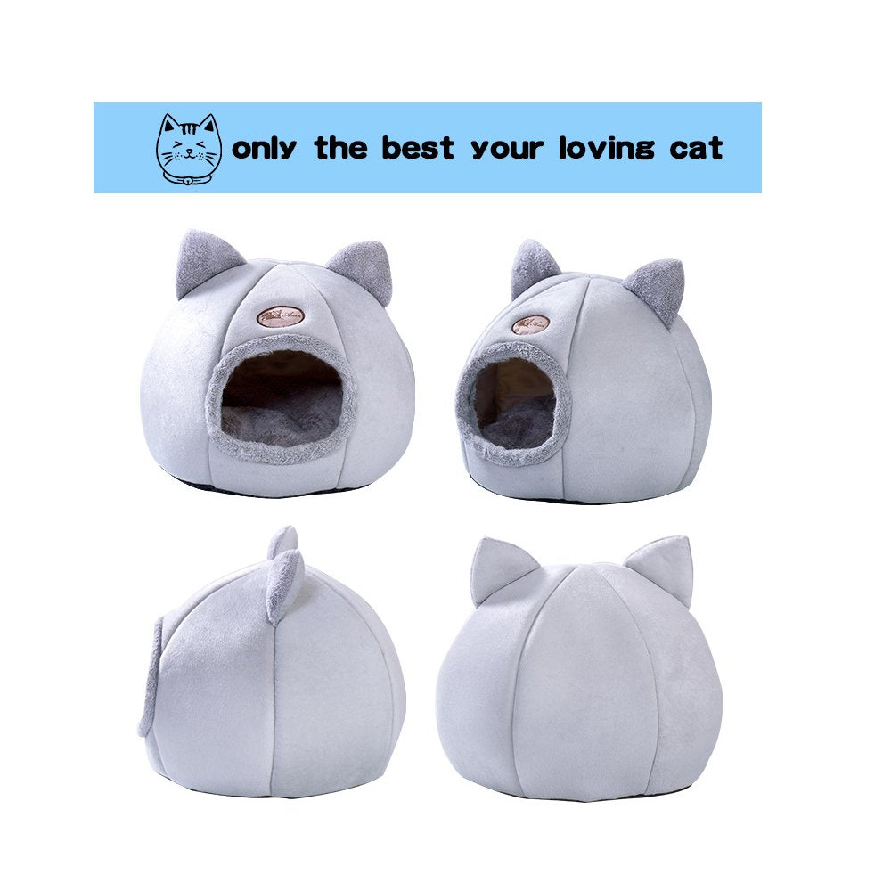 Warm Cat Bed Winter Soft Comfortable Pet Nest Indoor Semi-Enclosed Pet Cat Dog Sleeping Tent House Animals & Pet Supplies > Pet Supplies > Cat Supplies > Cat Beds Tickas   