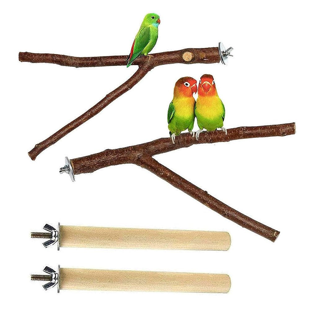 Megawheels Bird Perches Parrot Peach Wood Climbing Stands Cage Accessories Animals & Pet Supplies > Pet Supplies > Bird Supplies > Bird Cage Accessories MEGAWHEELS   