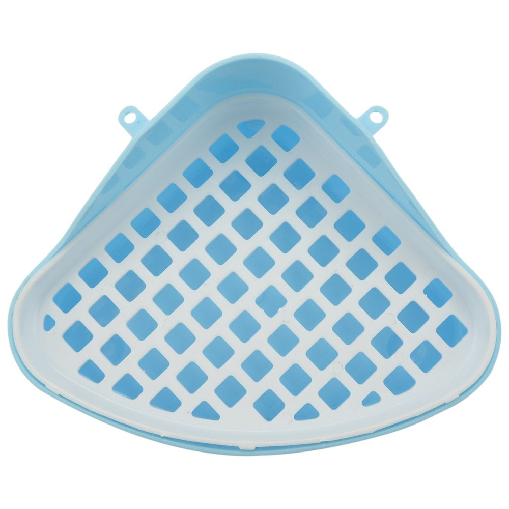 Deoxygene Rabbit Toilet Litter Tray,Small Animal Toilet Corner Potty, Pet Litter Trays Corner for Rabbit, Hamster (Blue) Animals & Pet Supplies > Pet Supplies > Small Animal Supplies > Small Animal Bedding Deoxygene   