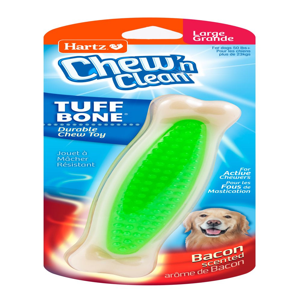 Hartz Chew 'N Clean Tuff Bone Dog Chew Toy, Small, Color May Vary Animals & Pet Supplies > Pet Supplies > Dog Supplies > Dog Toys Hartz Mountain Corp L  