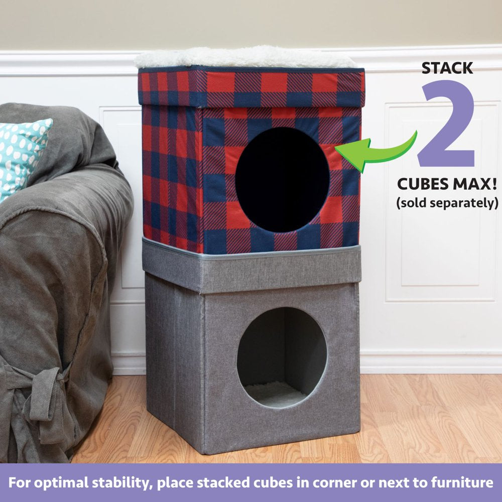 Kitty City Holiday Plaid Folding Cat Bed Animals & Pet Supplies > Pet Supplies > Cat Supplies > Cat Beds Sport Pet   