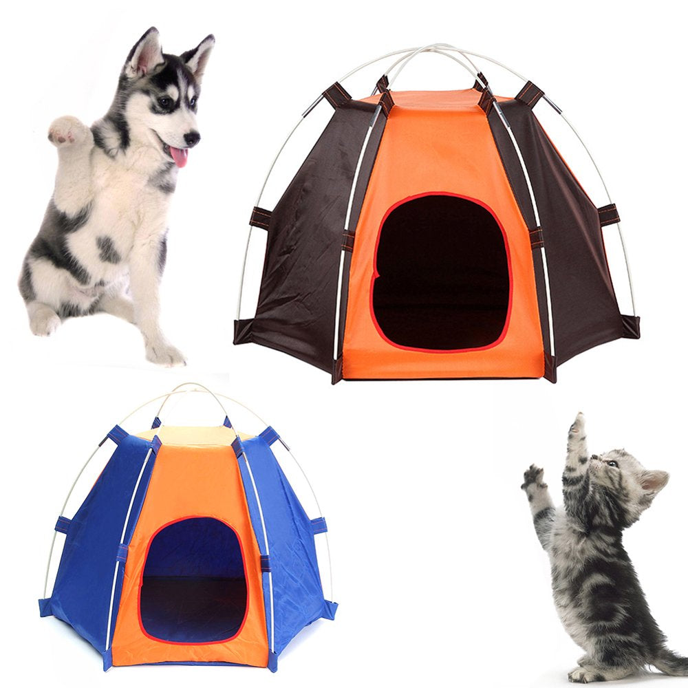 Papaba Pet Tent,Summer Pet Dog Cat Puppy Portable Foldable Tent Breathable Outdoor House Cave Animals & Pet Supplies > Pet Supplies > Dog Supplies > Dog Houses Papaba   