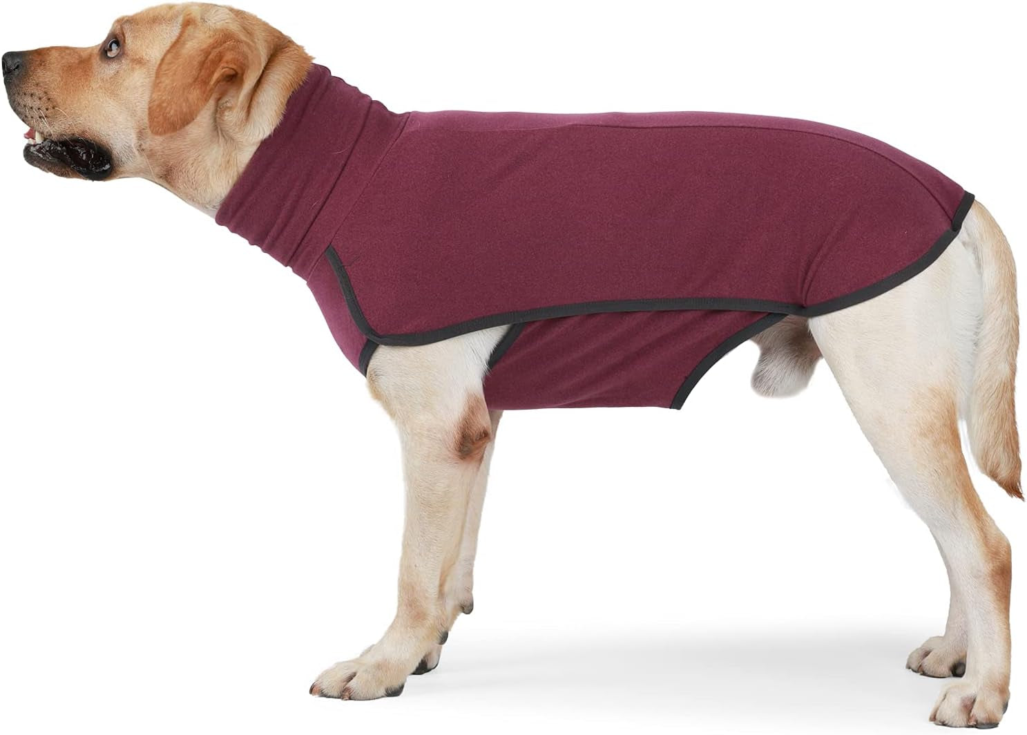 HEYWEAN Dog Fleece Sweater Soft Thickening Warm Pet Shirt Winter Dog Coat Pullover Design and Sleeveless Cloth for Puppy (Blue, S) Animals & Pet Supplies > Pet Supplies > Dog Supplies > Dog Apparel HEYWEAN Wine-Red Small 