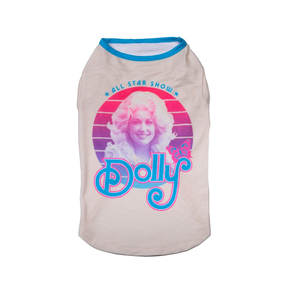 Doggy Parton, Dog Clothes, All-Star Show Dolly Dog or Cat T-Shirt, White, XS Animals & Pet Supplies > Pet Supplies > Dog Supplies > Dog Apparel Mission Pets, Inc M  