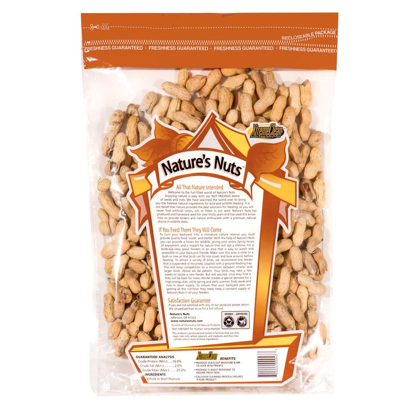 Nature'S Nuts Premium Assorted Species Whole Peanuts Wild Bird Food 10 Lb Animals & Pet Supplies > Pet Supplies > Bird Supplies > Bird Food Chuckanut Products Inc   