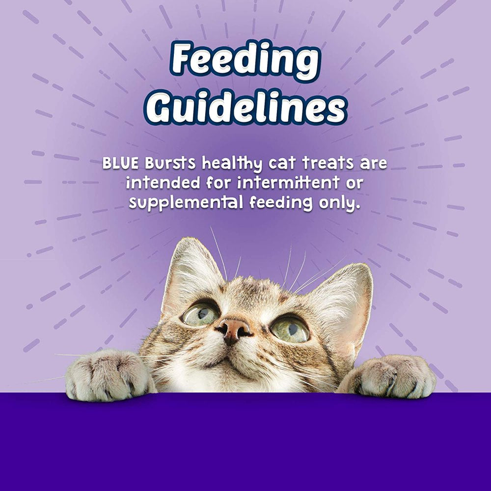 Bursts Crunchy Cat Treats, Chicken Liver and Beef 12-Oz Tub