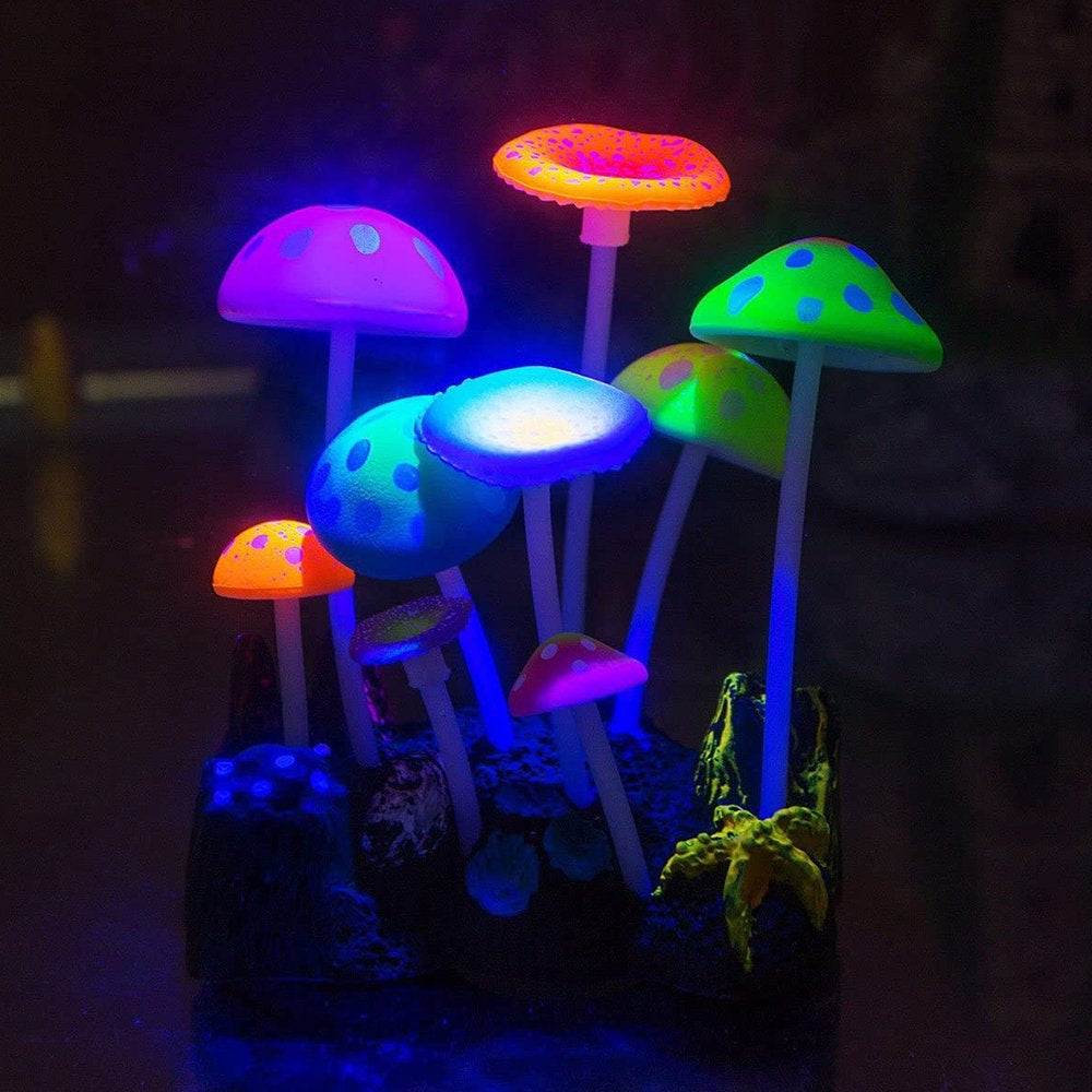 Glowing Effect Lotus Ornament Silicone Decor Aquarium Decoration for Fish Tank with Suction Cup Animals & Pet Supplies > Pet Supplies > Fish Supplies > Aquarium Decor Namotu   