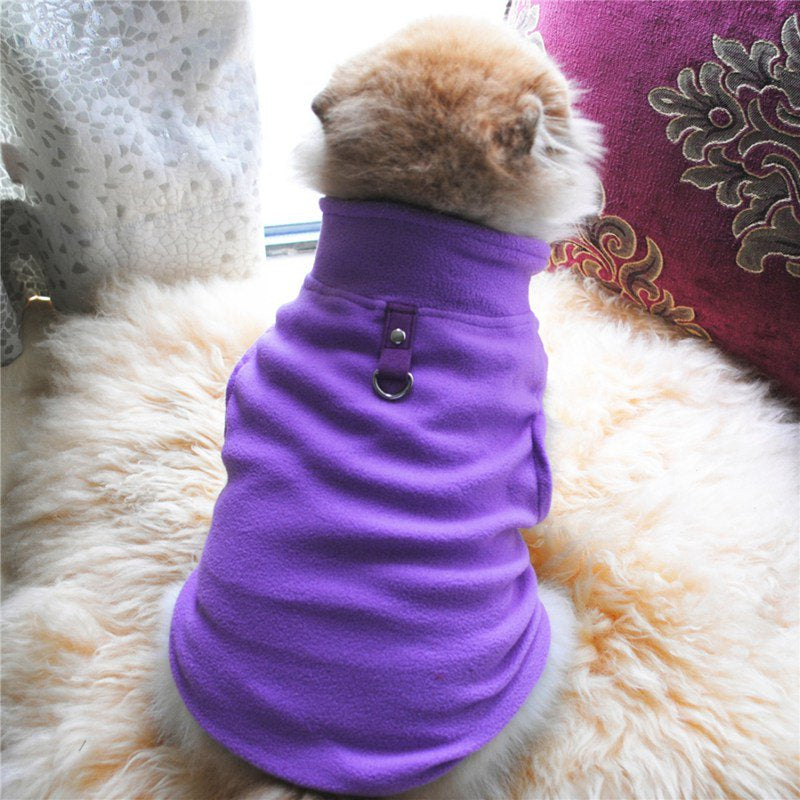 Sweetsmile Pet Dog Polar Fleece Clothes Pet Vest for Small Dogs Puppy Winter Warm Coat Apparel Clearance Sale Animals & Pet Supplies > Pet Supplies > Dog Supplies > Dog Apparel Sweetsmile XL Purple 