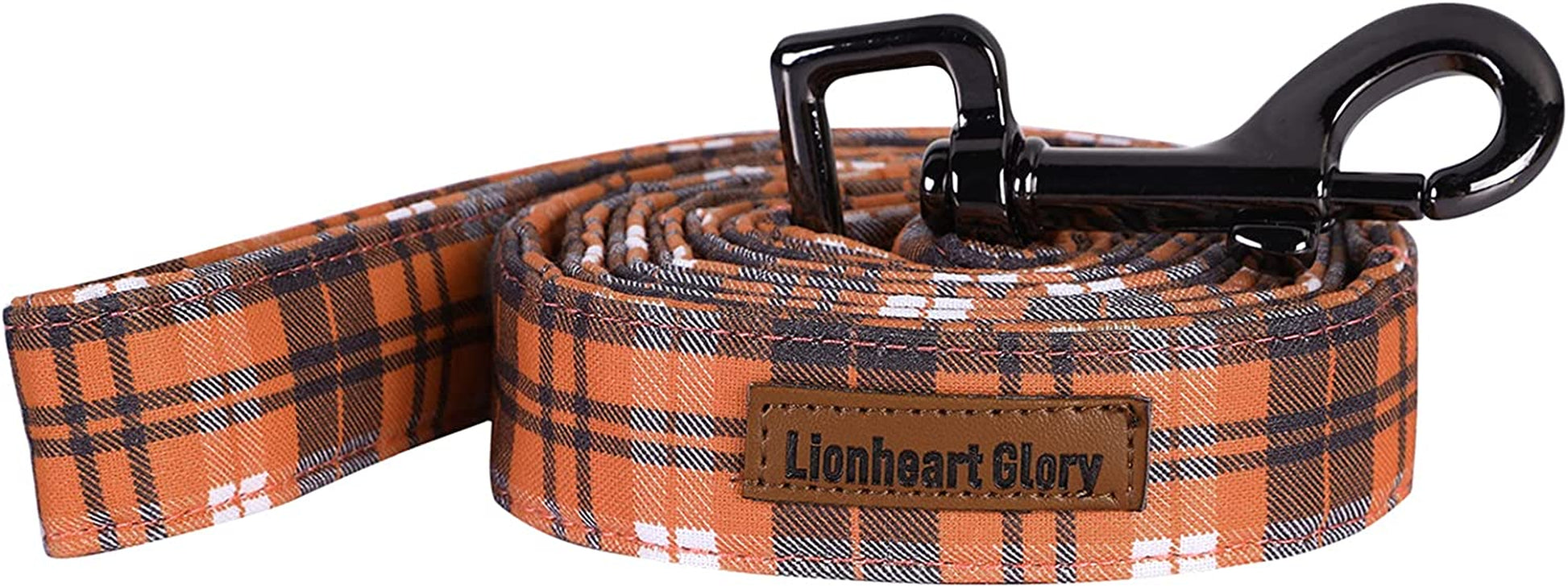 Lionheart Glory Floral Rose Print Dog Collar Adjustable Soft Dog Collar with Bowtie, Girl Pet Collars for X-Small Small Medium Large Dogs Animals & Pet Supplies > Pet Supplies > Dog Supplies > Dog Apparel Lionheart glory L:Orange Grid X-Small (Pack of 1） 