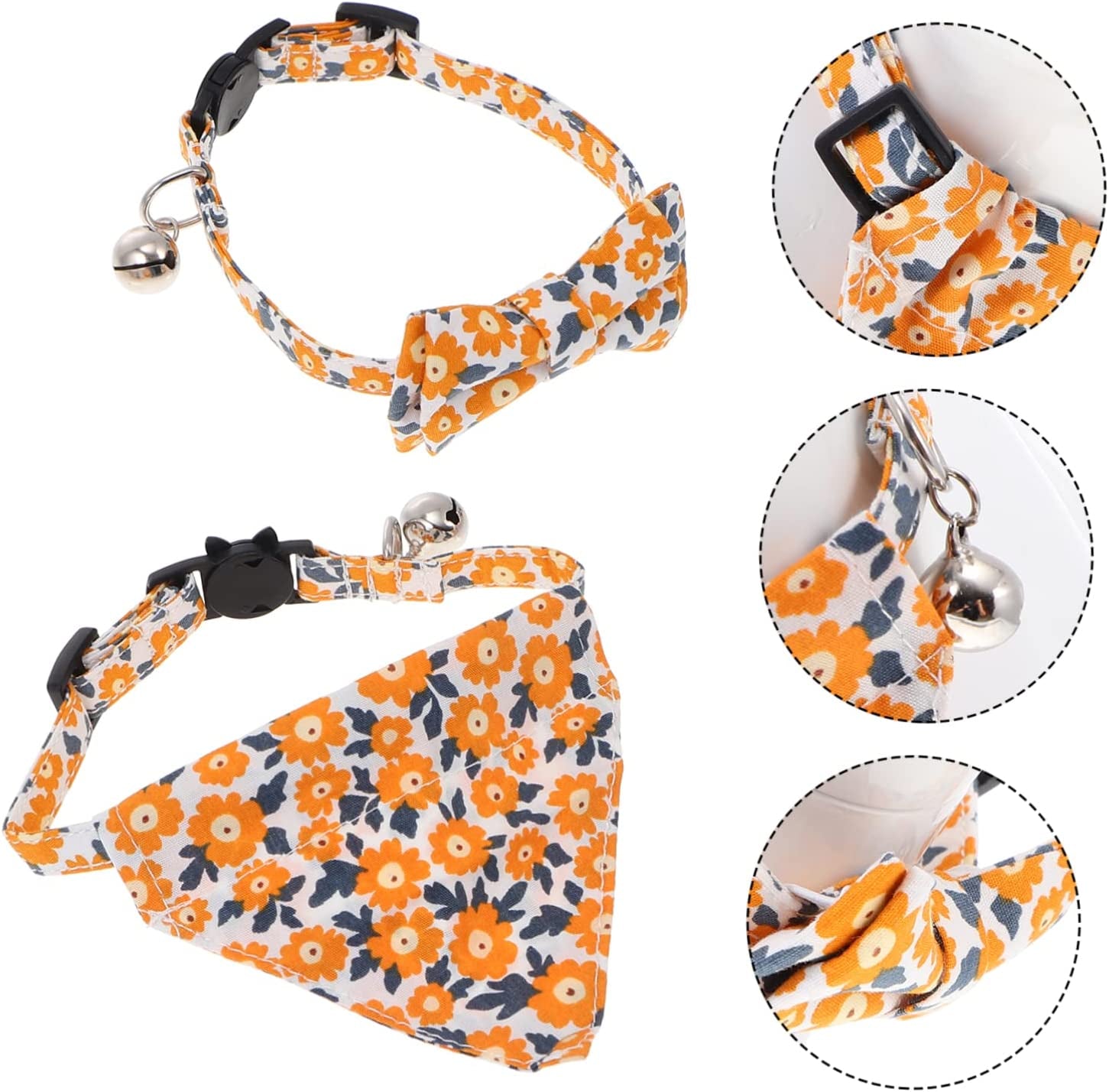 BCOATH 2Pcs Cat Collar Cotton Scarf Costume Necklace Ornament Ties Dog Bowtie Collar Wedding Pet Bowtie Decorative Pet Collar Cat Bow Tie Kitten Bow Tie Cat Bow Tie Collar Accessories Animals & Pet Supplies > Pet Supplies > Dog Supplies > Dog Apparel BCOATH   