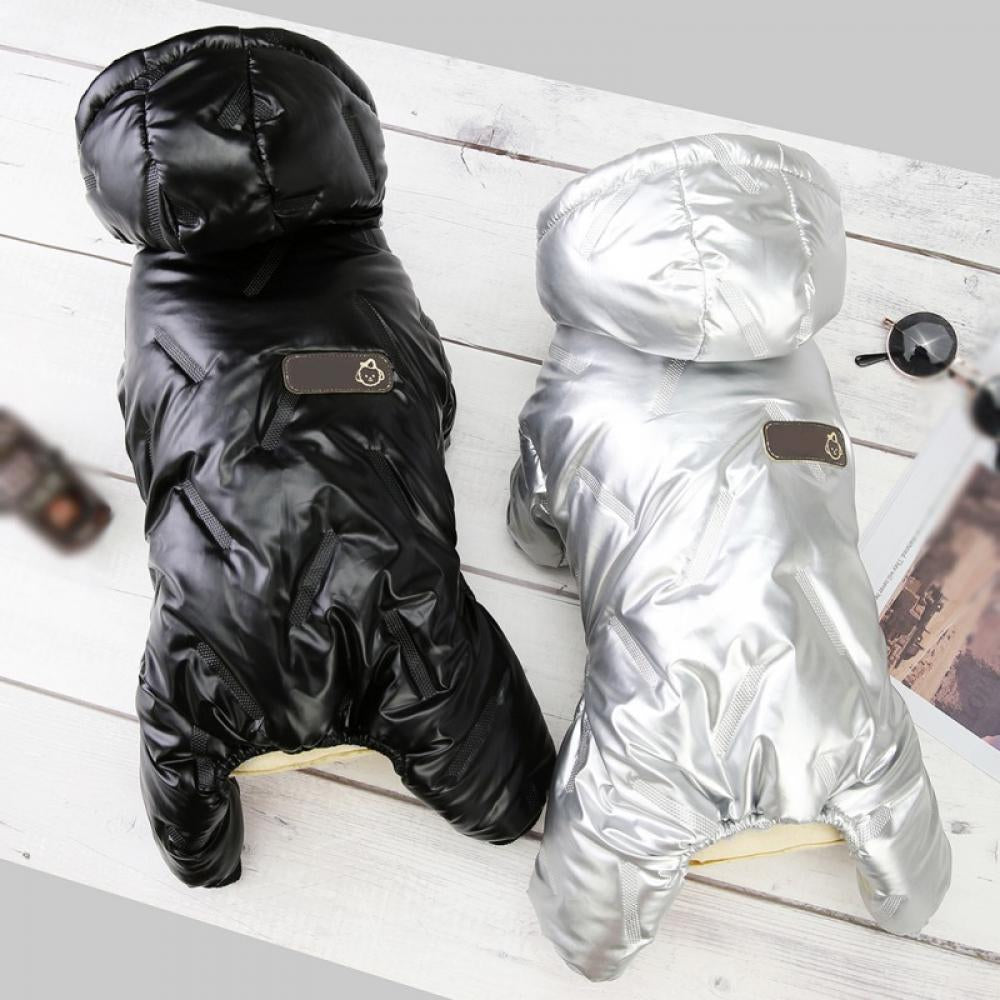 Dog Coat Windproof Jacket Cold Weather Coat 4 Legs Warm Dog Jumpsuit Winter Thick Clothes Space Cotton Dog Coat for Small Dog Medium Cat Animals & Pet Supplies > Pet Supplies > Dog Supplies > Dog Apparel Popfeel   