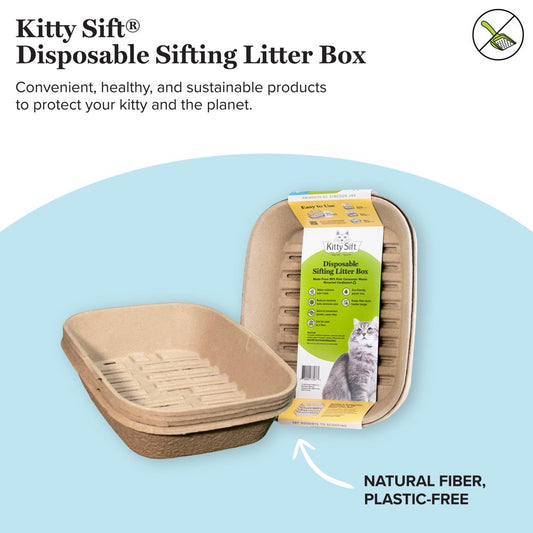 Kitty Sift Eco-Friendly Disposable Sifting Litter Box Kit Large (1 Litter Box, 5 Sifting Liners) Animals & Pet Supplies > Pet Supplies > Cat Supplies > Cat Litter Box Liners Kitty Sift Jumbo  