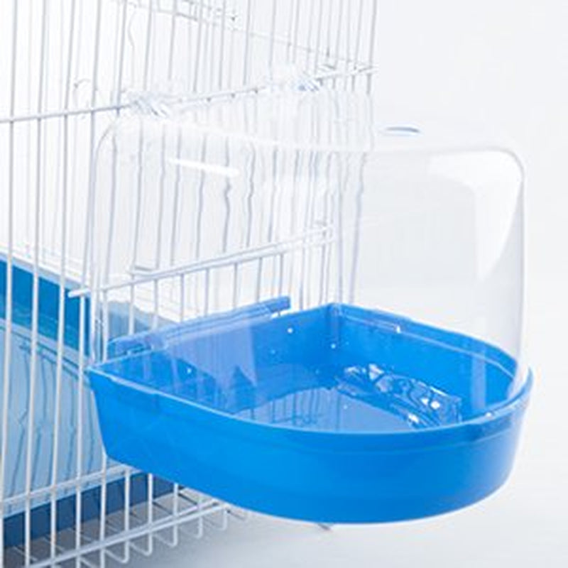 Bird Bath Box ,Bird Cage Accessory Supplies Bathing Parakeet Caged ,Bird Bathing Tub with Water Injector ,For Pet Small Birds Canary Budgies Parrot Parakeet Finch (Blue) Animals & Pet Supplies > Pet Supplies > Bird Supplies > Bird Cage Accessories JosLiki   