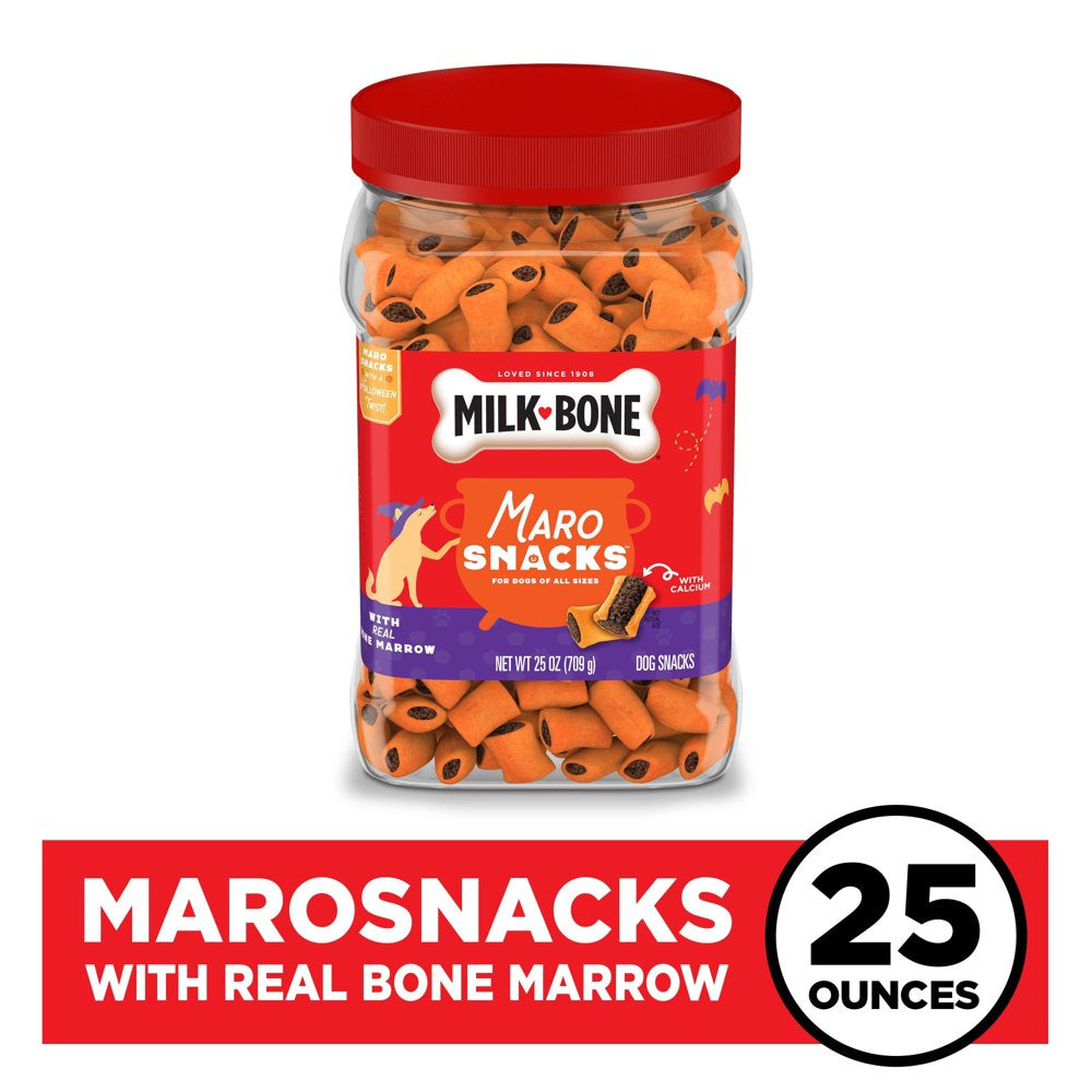 Milk-Bone Marosnacks Dog Snacks, Halloween Dog Treats, 25 Oz. Canister