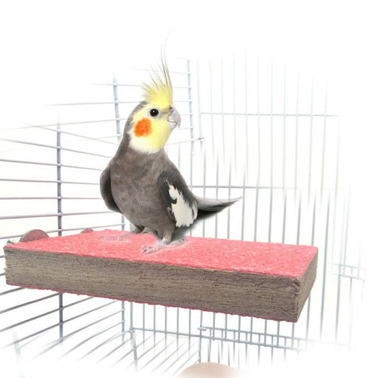 Colorful Bird Perch Stand Platform Natural Wood Playground Paw Grinding Clean for Pet Parrot Budgies Parakeet Cockatiels Hamster Gerbil Rat Mouse Cage Accessories Exercise Toys (Random Color) Animals & Pet Supplies > Pet Supplies > Bird Supplies > Bird Cage Accessories BAGGUCOR   