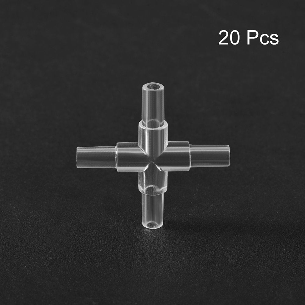 Aquarium Air Valve Connector,Plastic Inline Tubing,Cross,Valves,For 4Mm Fish Tank Pond Air Line 20Pcs Animals & Pet Supplies > Pet Supplies > Fish Supplies > Aquarium & Pond Tubing Unique Bargains   