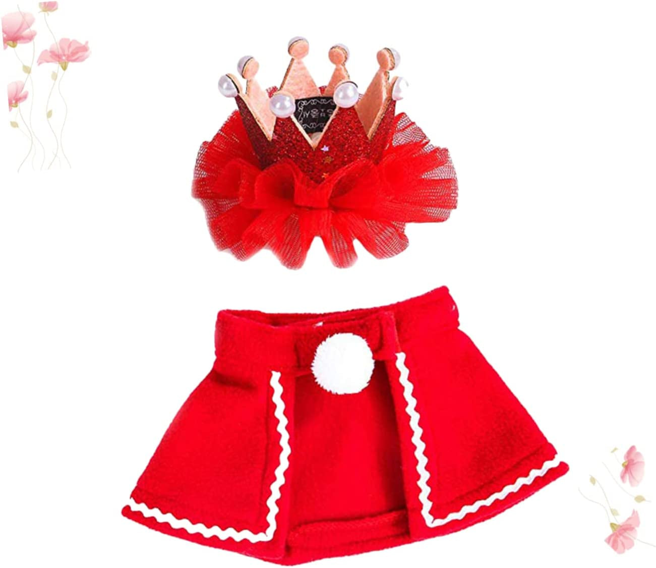 GLSTOY 2Pcs Puppy Outfits Chef Costume for Dogs Puppy Hat Chef Cat Costume Transformation Outfit Scarf Santa Hat Cat Cape the Dog Crown Cat Costumes Cloak Animals & Pet Supplies > Pet Supplies > Dog Supplies > Dog Apparel GLSTOY   