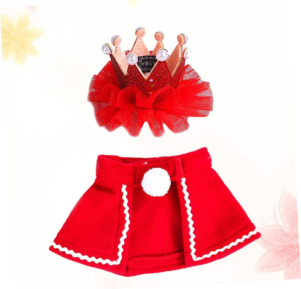 GLSTOY 2Pcs Puppy Outfits Chef Costume for Dogs Puppy Hat Chef Cat Costume Transformation Outfit Scarf Santa Hat Cat Cape the Dog Crown Cat Costumes Cloak Animals & Pet Supplies > Pet Supplies > Dog Supplies > Dog Apparel GLSTOY   