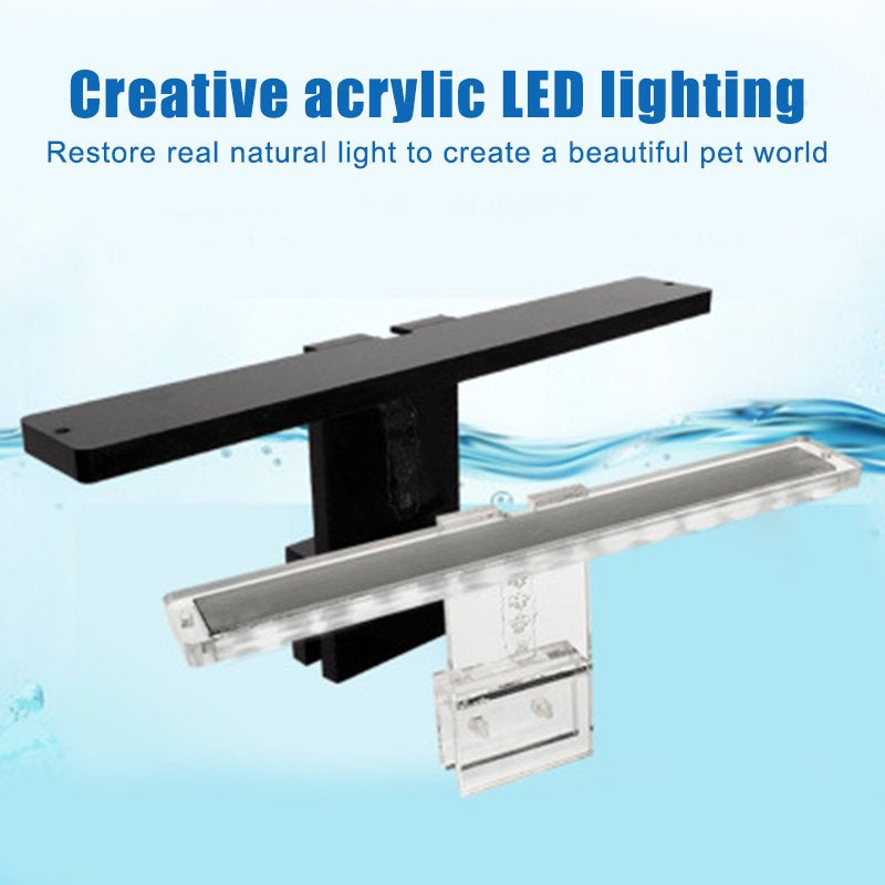 LED Aquarium Lamp Plant Light Fits Tanks 3-8MM Thickness Aquatic Lamp Aquarium Bracket Light New Animals & Pet Supplies > Pet Supplies > Fish Supplies > Aquarium Lighting GETNOIVAS   