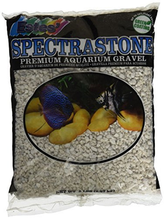 Spectrastone Special White Aquarium Gravel for Freshwater Aquariums, 5-Pound Bag