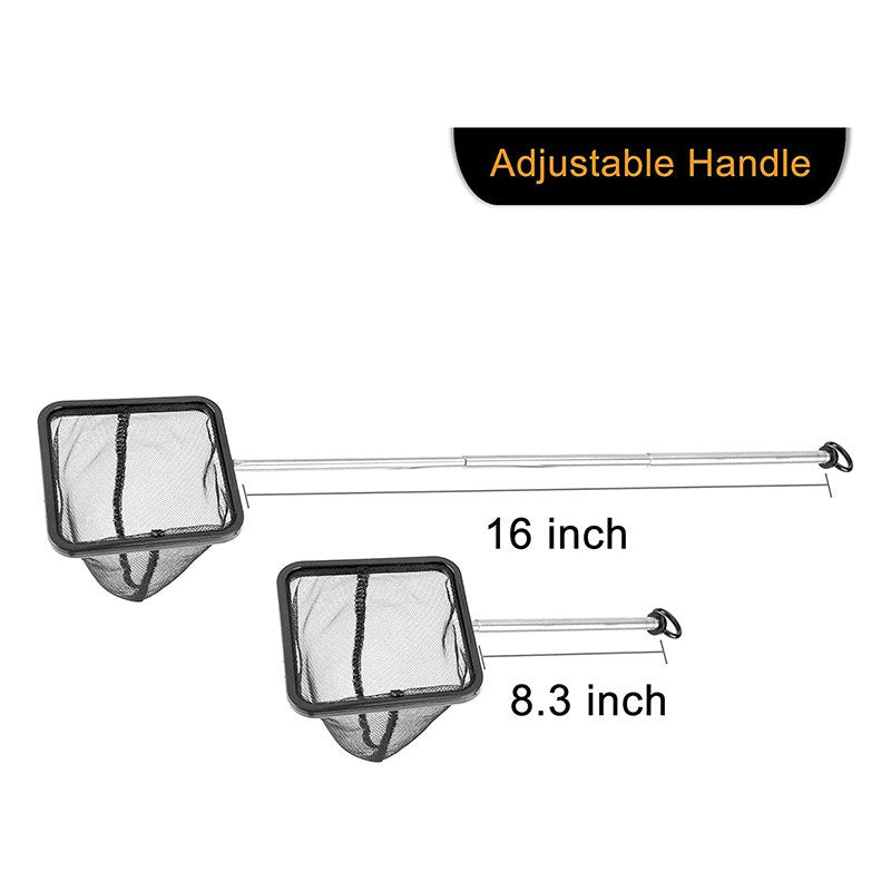 Aquarium Fish Net with Extendable Stainless Steel Long Handle, Fine Mesh Fish Net for Fish Tank Animals & Pet Supplies > Pet Supplies > Fish Supplies > Aquarium Fish Nets China   