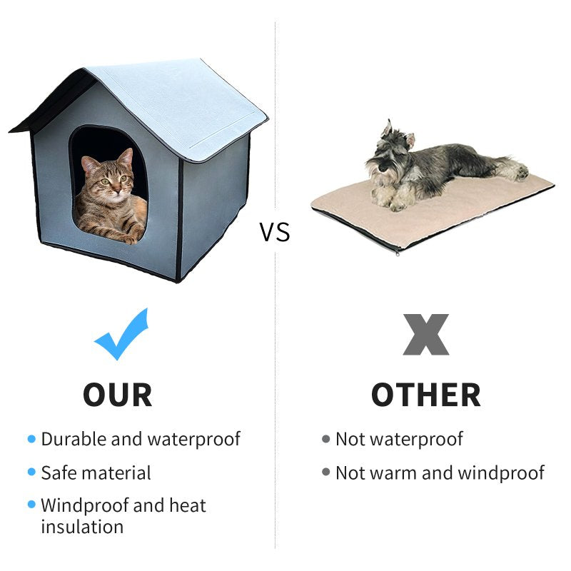 EVA Pet House Outdoor Cat and Kennel Dog Hut Pet Foldable Waterproof House Animals & Pet Supplies > Pet Supplies > Dog Supplies > Dog Houses wrea   