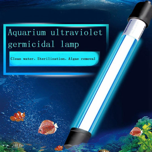 Aquarium Clean Light Submersible Waterproof Lamp Water Clean Green Algae Clear for Fish Tank Pond 5/7/9/11W